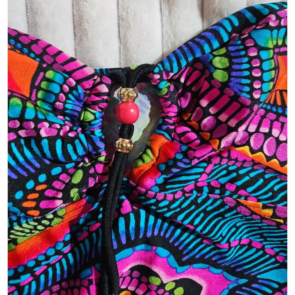 Gossip Collection Women's Medium Motif- Inspired 2 Piece Swimsuit